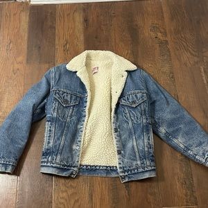 levi’s denim fleece jacket
